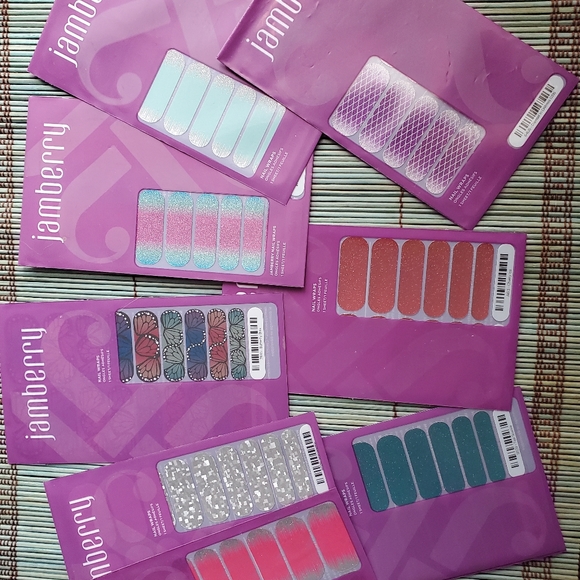 Lot of Jamberry nail wraps, mini heater, and bag - Picture 2 of 13